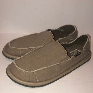 Blue Fin Men’s Baja With Memory Foam Grey Slip On Surfer Casual Shoes